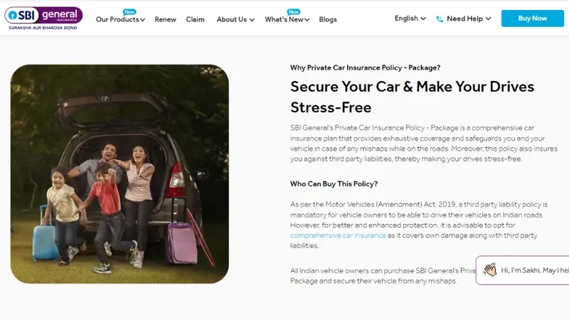 SBI Car Insurance Company - Platform offers Car Insurance Online