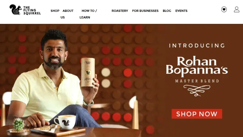 Flying Squirrel is a Banglore-based coffee startup founded by Ashish Dabreo and Laeeq Ali. It is one of the leading coffee startups in India.