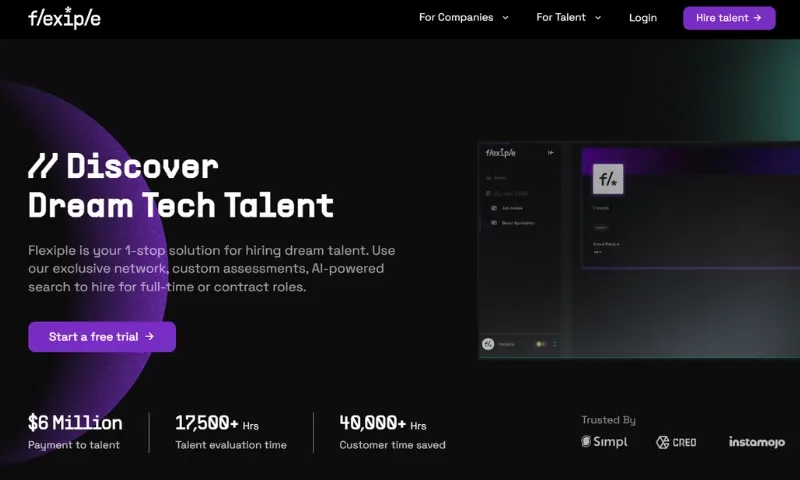 Flexiple - One stop solution for companies to hire dream talent on auto pilot