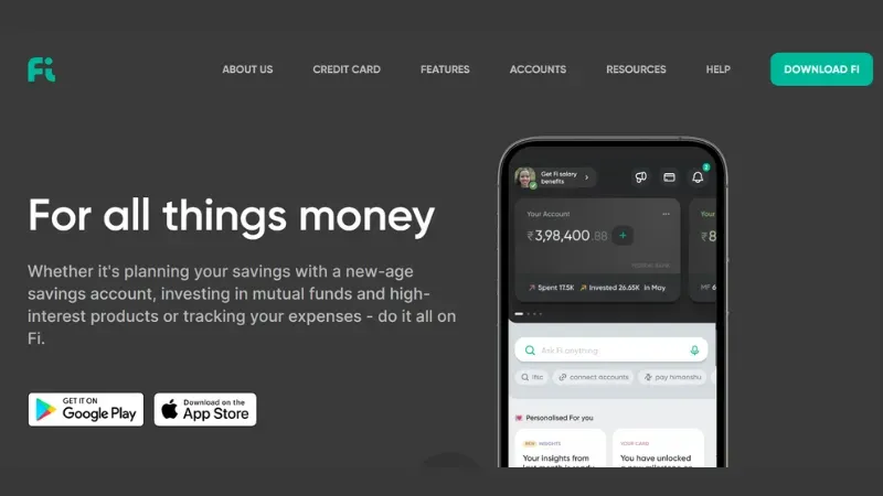Top 10 Neo Bank Startups in India | Fi Money