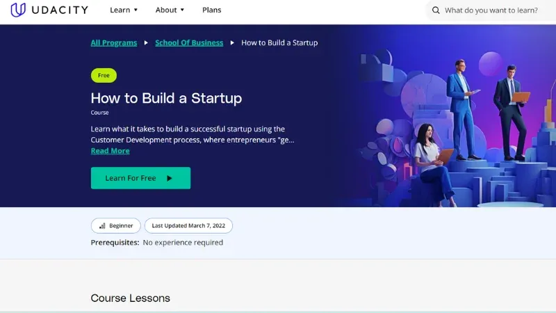 Udacity - A Valuable free entrepreneurship course
