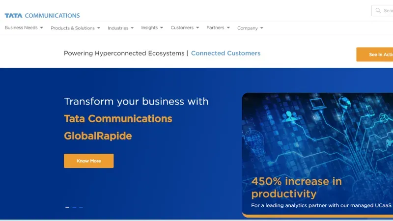 Tata Communication is a Mumbai-based Telecommunications company. It is one of the leading digital ecosystems which help in growing the digital economy.