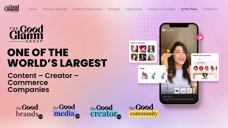 Top 12 Ecommerce Unicorns in India | Good Glamm Group