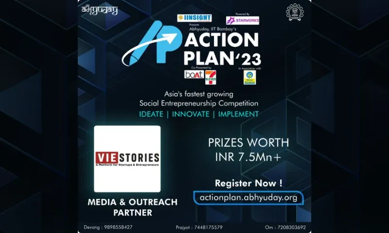Abhyuday, IIT Bombay, is thrilled to present the 12th edition of Action Plan 2023: Asia's premier social innovation & entrepreneurship competition. 