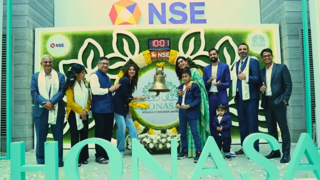 Mamaearth's parent company, Honasa Consumer Ltd., launched its shares on the BSE on Tuesday at ₹330, 1.85% over the issue price of ₹324. The company's ₹1,701-crore initial public offering (IPO), which ended on November 2, was subscribed 7.61 times over, showing significant investor interest.
