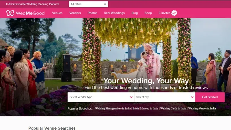 Top 10 Wedding Startups in India | Wedmegood