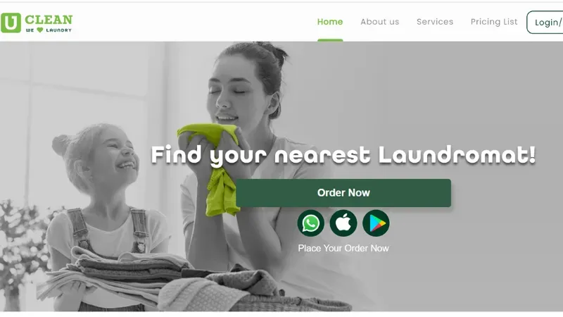 UClean - Largest Laundry and Dry Cleaning Chain platform  