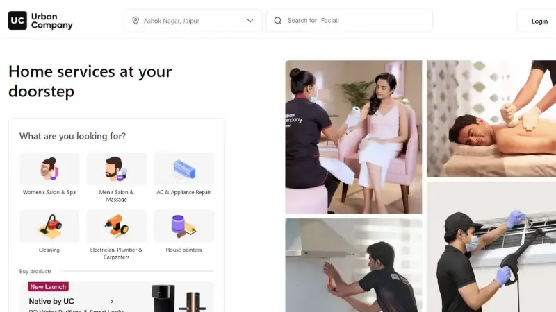 Urban Company - Delhi-based home services marketplace
