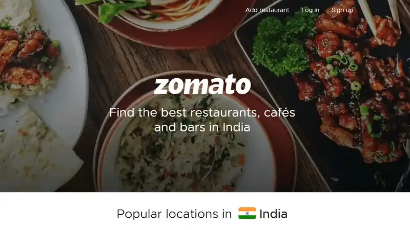 Zomato - Delhi-based food tech startup