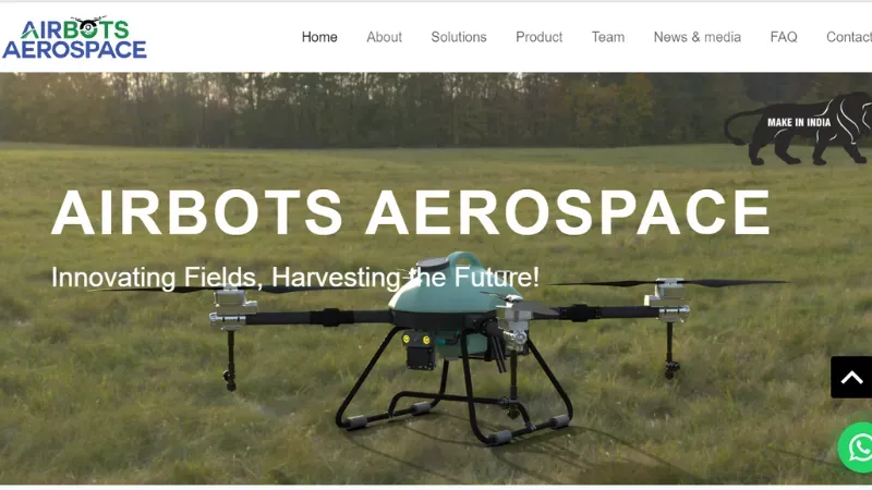 Airbots Aerospace - Indian Agri-tech startup