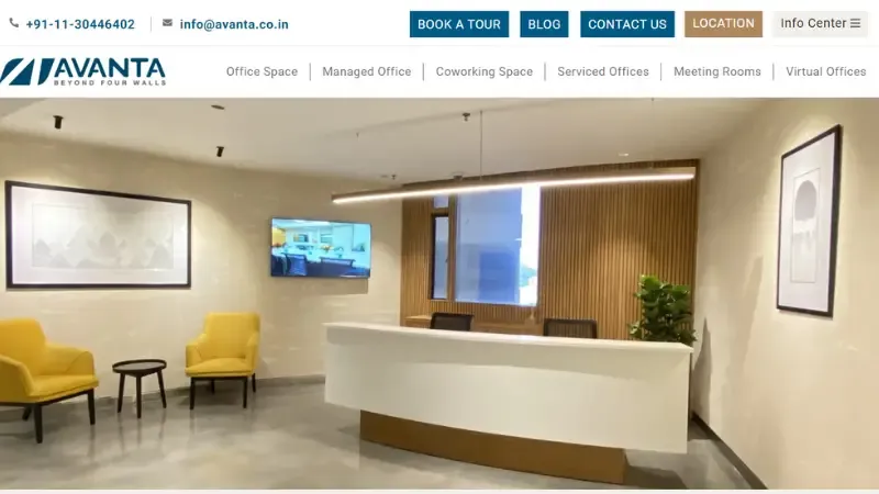 Avanta India - Coworking Space Platform