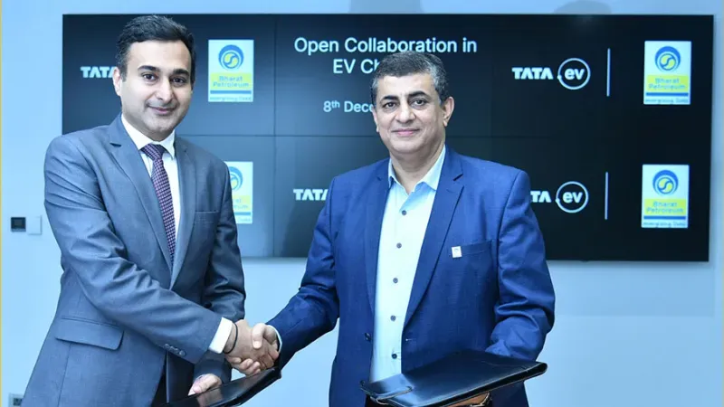 An MOU has been signed by Tata Passenger Electric Mobility Ltd. (TPEM), which is credited with spearheading India's electric vehicle revolution, and Fortune 500 company Bharat Petroleum Corporation Limited (BPCL), a