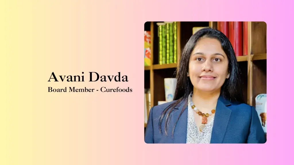Avani Davda, the former CEO of Tata Starbucks, has joined the board of cloud kitchen company Curefoods India Pvt Ltd.