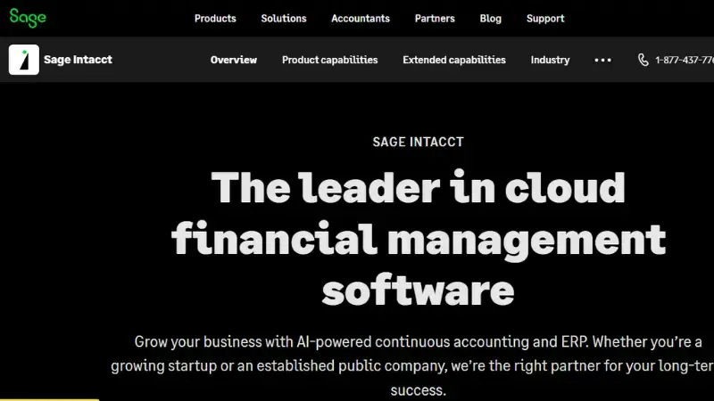 Sage Intacct - Cloud-based Accounting and ERP Software Solution