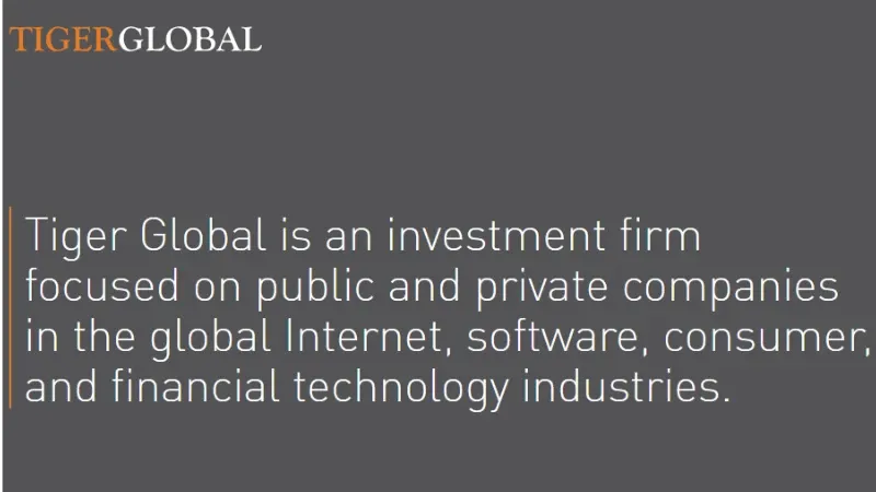 Tiger Global Management - Platform mostly Invested in Early-Stage Startups