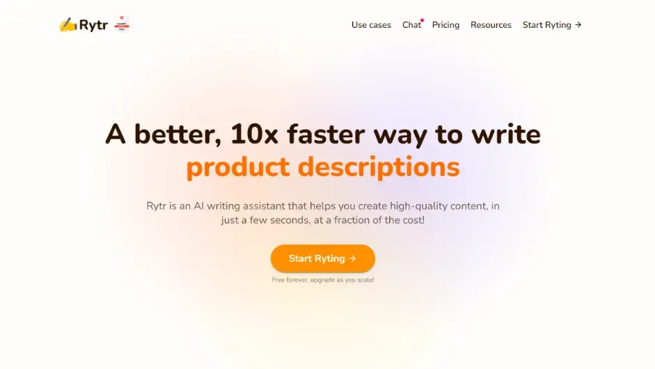 Rytr - AI-powered Free Copywriting Tool<br />
