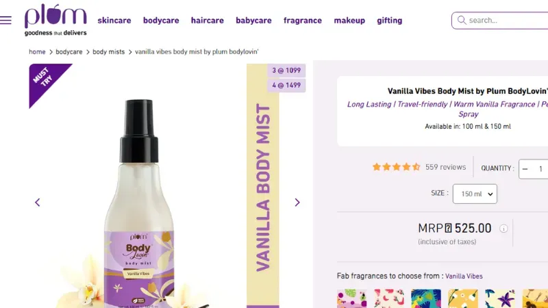 Top 10 Best Perfume Brands for Men and Women in India | Plum Women’s Body Lovin’ perfume