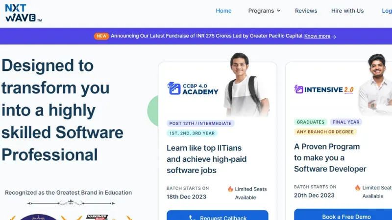 Top 10 Best Upskilling Startups in India | NxtWave