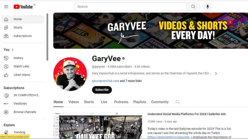 Gary Vaynerchuk is one of the famous names in the marketing world.