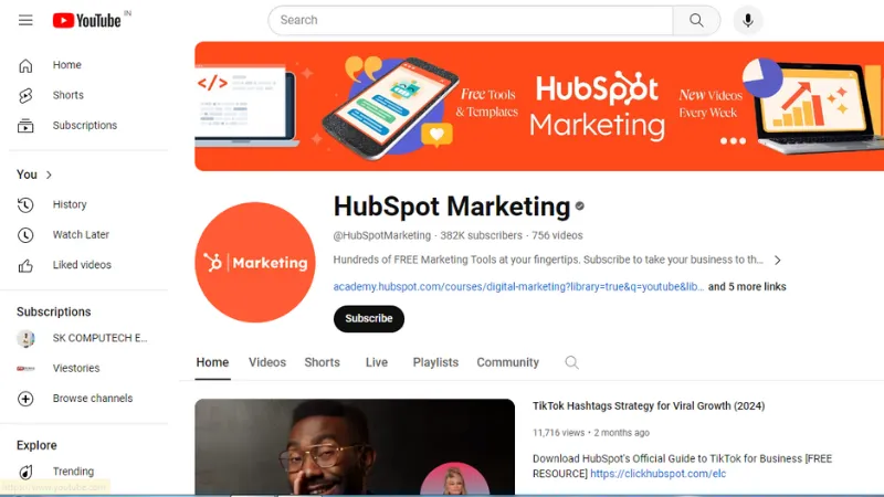HubSpot is a tool that provides inbound marketing and sales, and also helps companies in attracting visitors, converting leads, and closing customers.