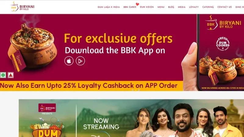 Biryani by Kilo is one of the largest biryani delivery cloud kitchen chains in the country.