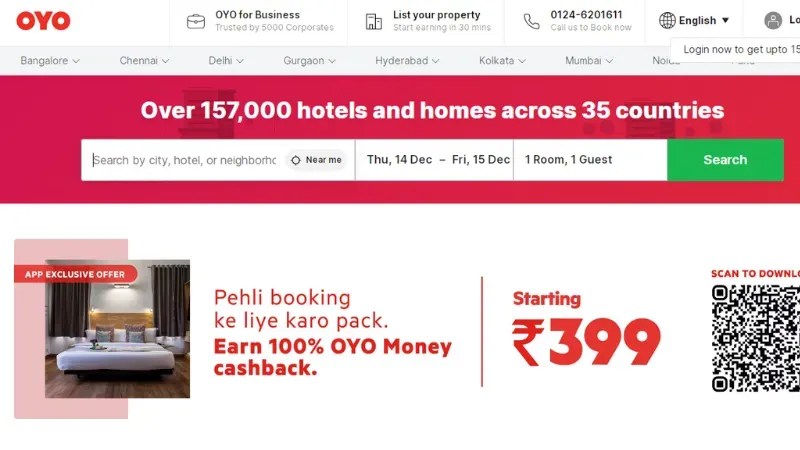 Top 10 Hospitality Startups in India | OYO