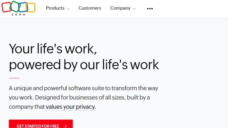 Zoho - CRM and HCM Solutions