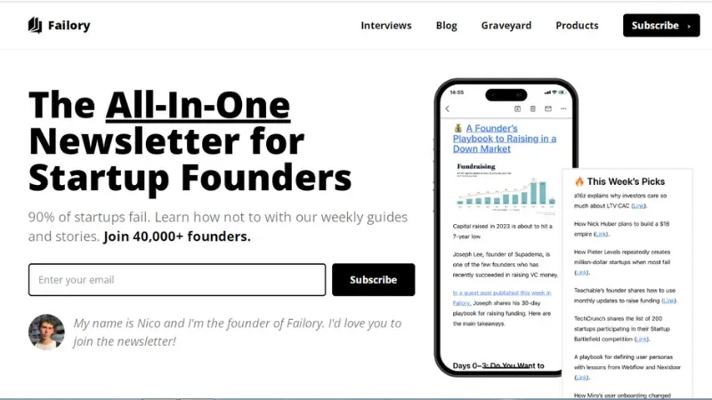 Failory - Best Platforms for Multiple Things