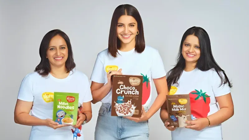 Direct-to-consumer (D2C) snack company Slurrp Farm, supported by Anushka Sharma, secured around Rs 60 crore ($7.2 million), in a funding round headed by philanthropist Narotam Sekhsaria's family office and investor Alkemi Growth Capital.