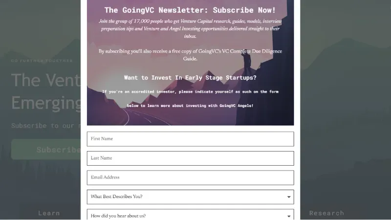 GoingVC - Best Business Newsletters for Entrepreneurs