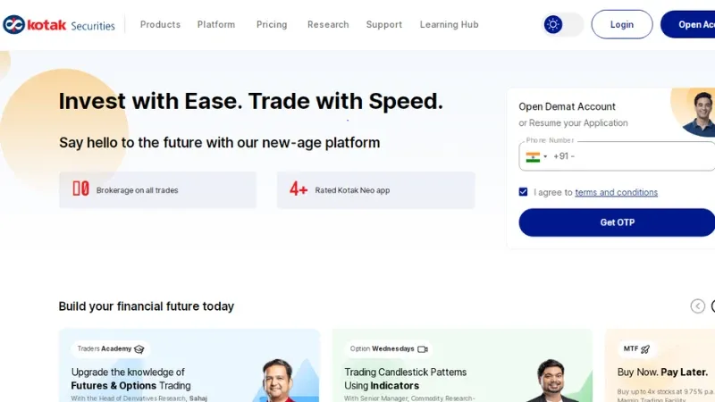 Kotak Securities Ltd. - Full-service Stock Brokers offering Retail Investor