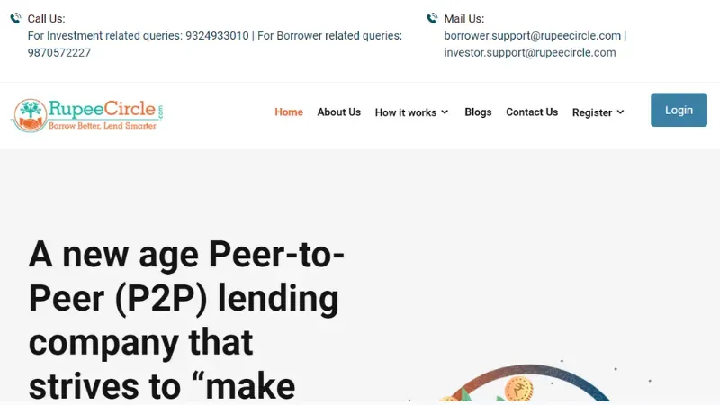 RupeeCircle - Online P2P lending platform