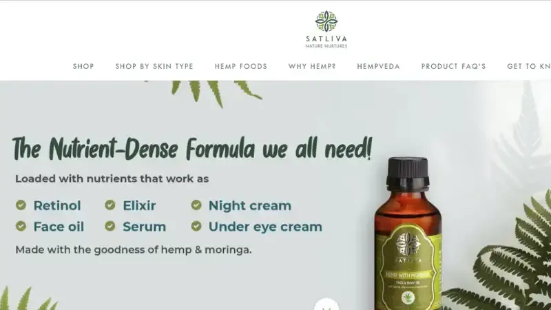 Satliva - Provides both bath products and wellness products