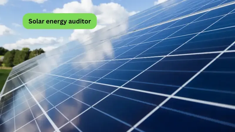 Solar Energy Auditor - Highly Solar-Based Businesses