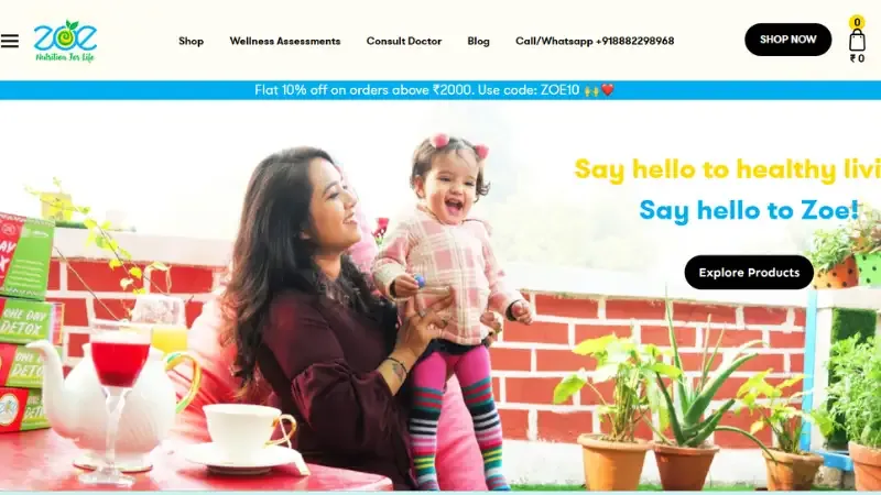 Top 10 Nutrition Startups in India | Zoe Nutrition