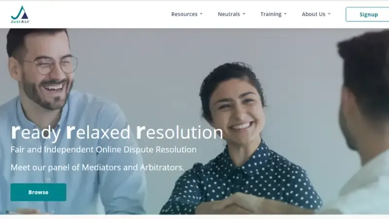JustAct - Online Dispute Resolution (ODR) Startups in India