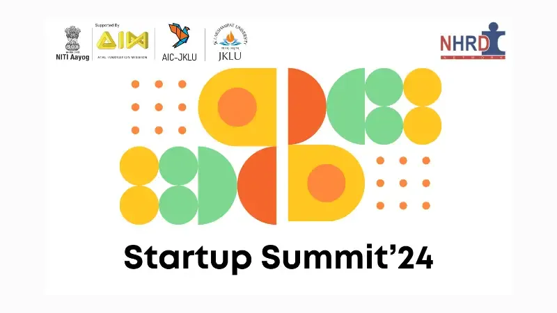 Atal Incubation Centre (AIC-JKLU) at JK Lakshmipat University (JKLU), Jaipur in collaboration with NHRDN is conducting a Startup Summit on Wednesday, February 28th, 2024.