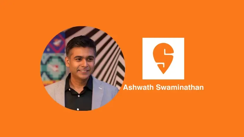 Ashwath Swaminathan, a former executive of Hindustan Unilever Ltd. (HUL), was appointed chief growth and marketing officer of Swiggy.