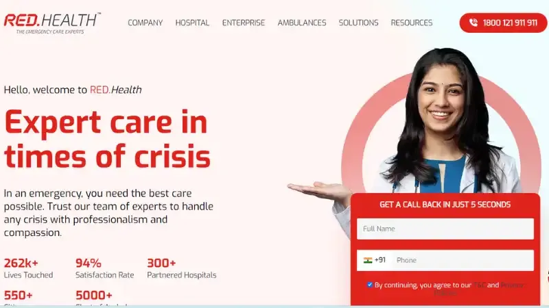 Top 10 Ambulance Services Companies in India | (Red Health ) StanPlus