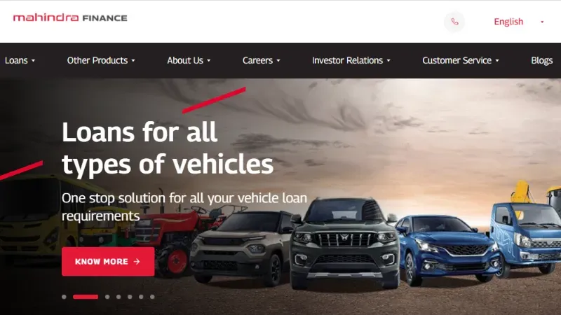 Top 10 Best Auto Finance Companies in India | Mahindra Finance