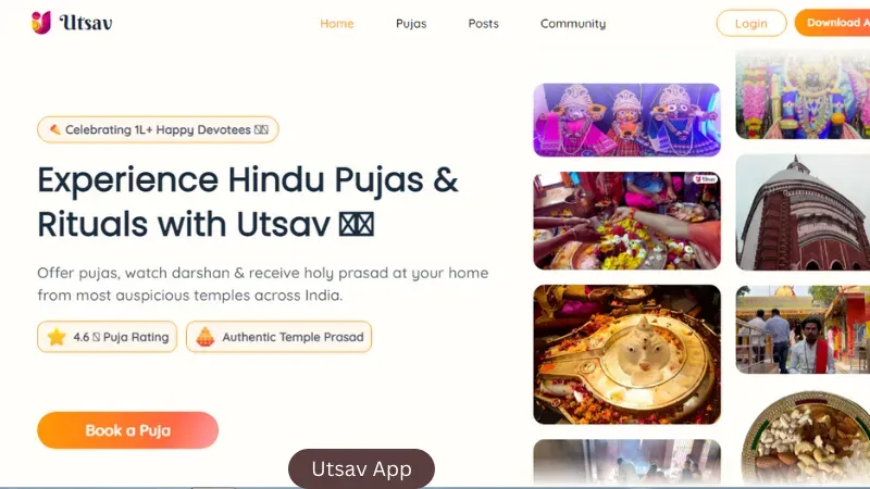 Utsav App - Spiritual Tech Startups in India