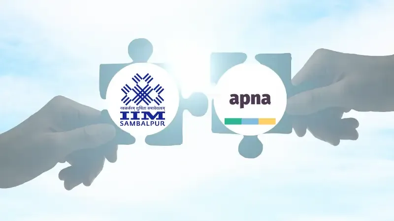 The Indian Institute of Management (IIM), Sambalpur, and Apna.co have inked a memorandum of understanding (MoU) to form a strategic alliance to promote creativity, research, and startups through joint projects.