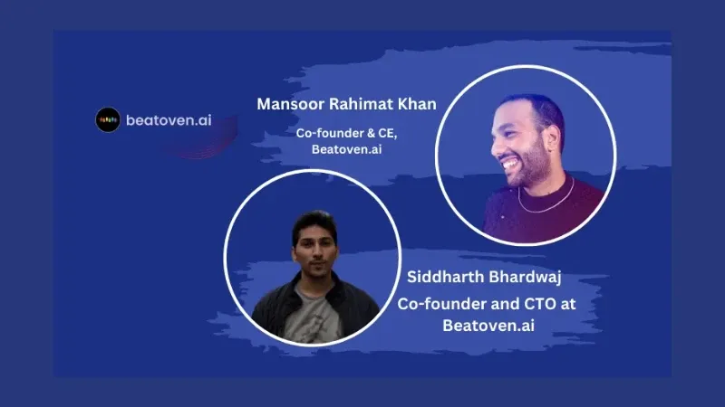 A pre-Series A investment round headed by Capital 2B and including participation from IvyCap Ventures, Upsparks Capital, Rukam Capital, and many angel investors has secured $1.3 million (INR 11 crore) for Beatoven.ai.