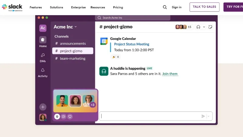 Slack - A cloud-based team communication platform