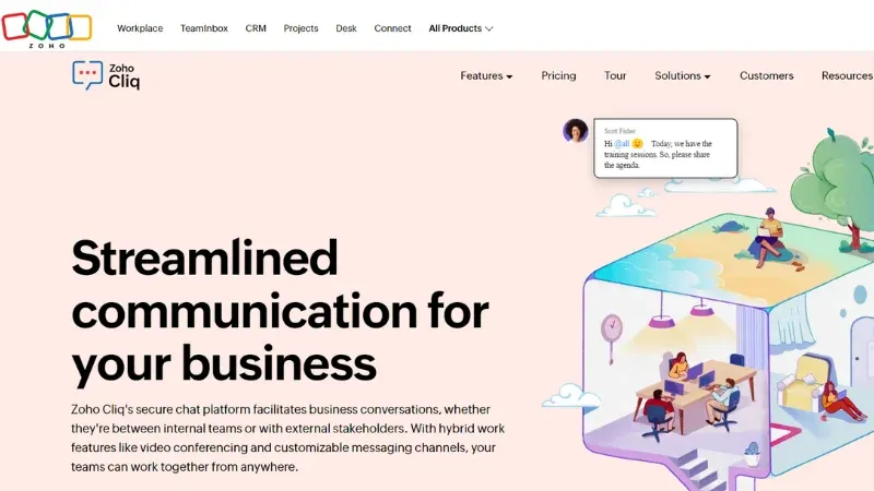 Zoho Cliq - A team communication tool