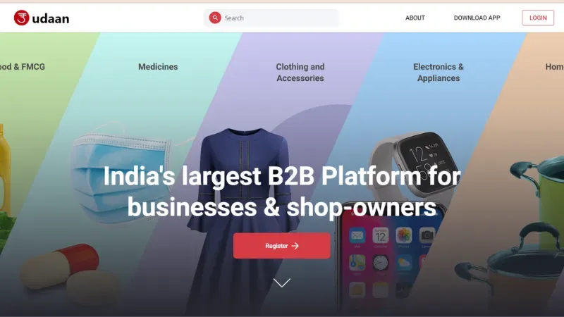 Udaan is a Banglore-based startup founded by three ex Flipkart employees Amod Malviya, Vaibhav Gupta, and Sujeet Kumar. It is a  B2B e-commerce platform.