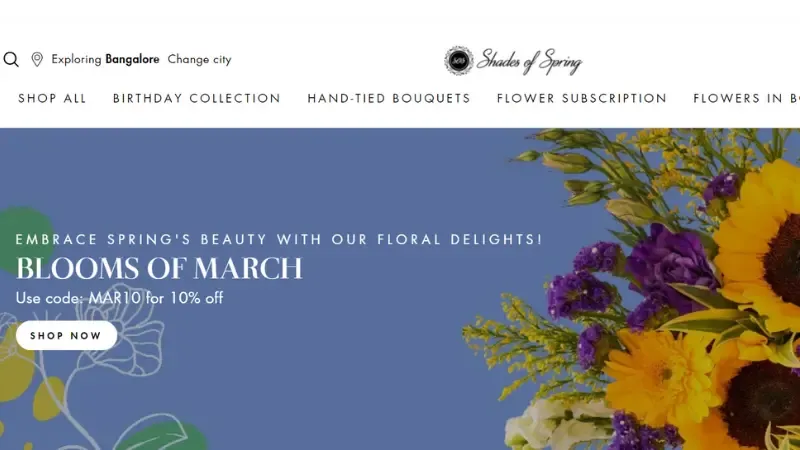 Shades of Spring - Bengaluru-based flower startup