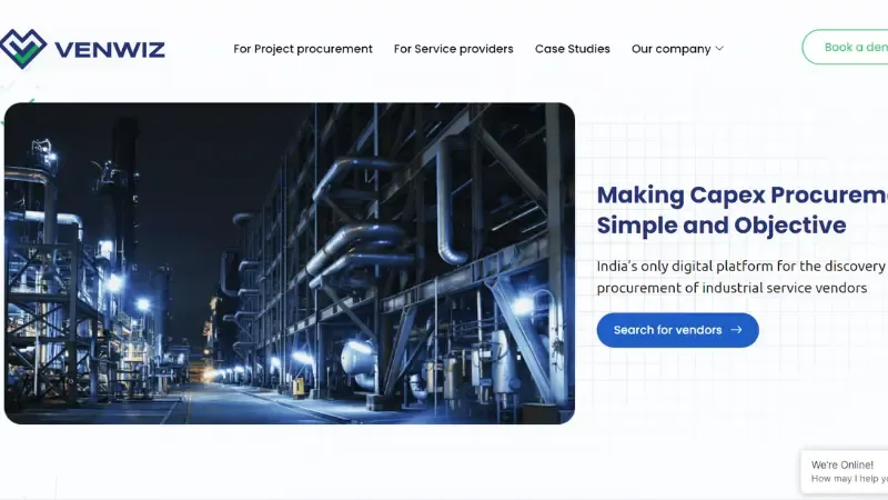 India Venwiz - Bengaluru-based Online B2B contract manufacturer marketplace