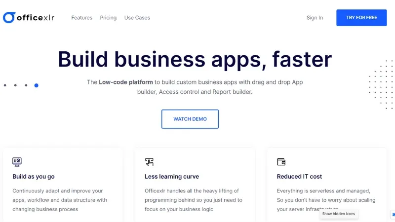 Officexlr - A Pune based low-code platform 