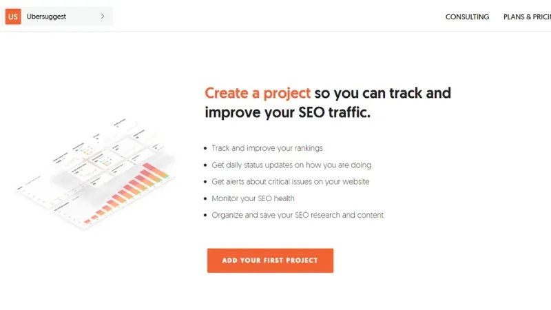 Ubersuggest - SEO tool and a FREE Chrome extension